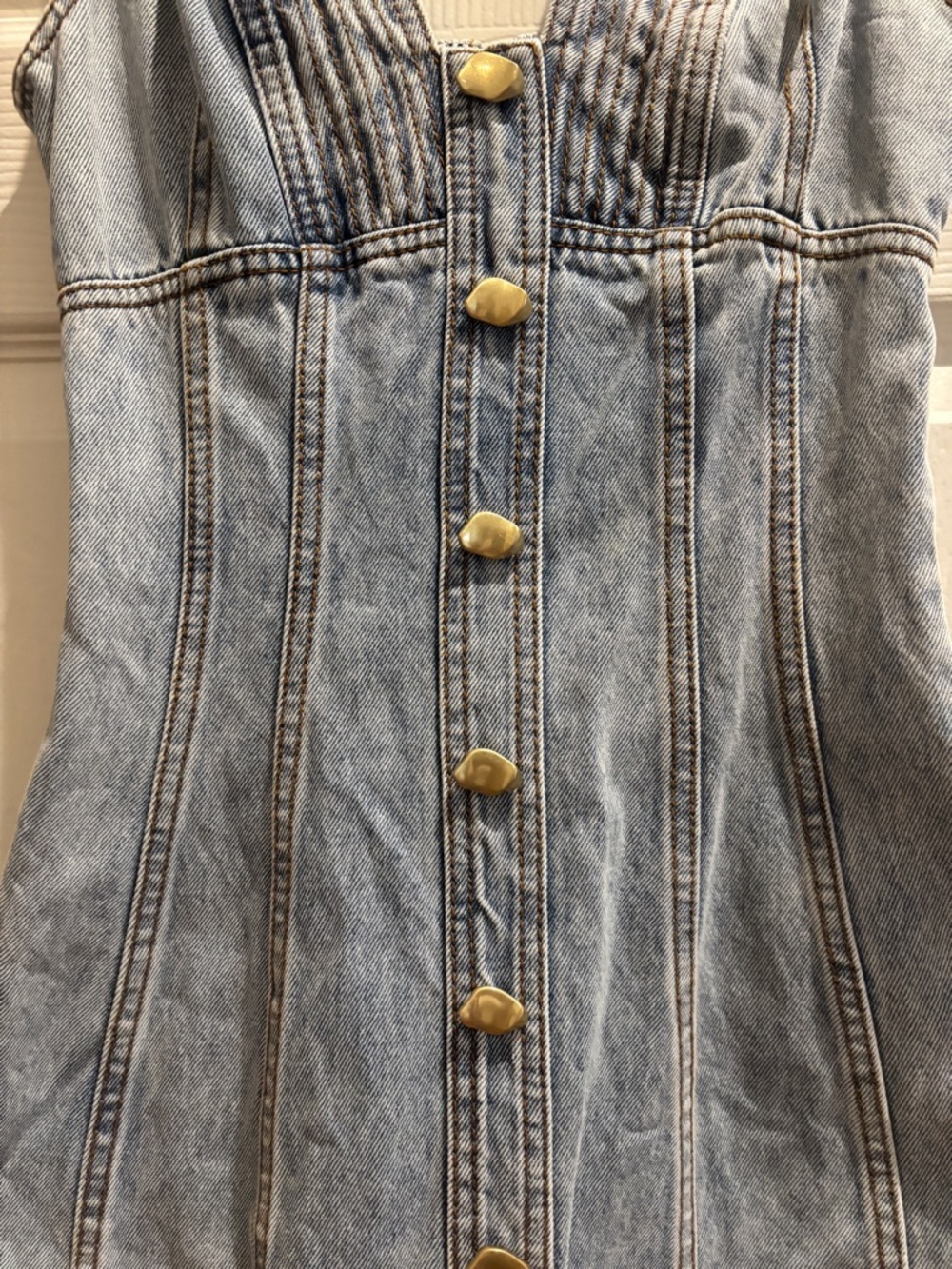 Aje Coast Denim Mini Dress - Picture 7 of 14
